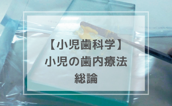小児歯科学：小児の歯内療法の総論（計12問）【歯科医師国家試験