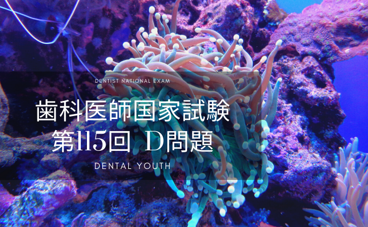 第115回-歯科医師国家試験：D