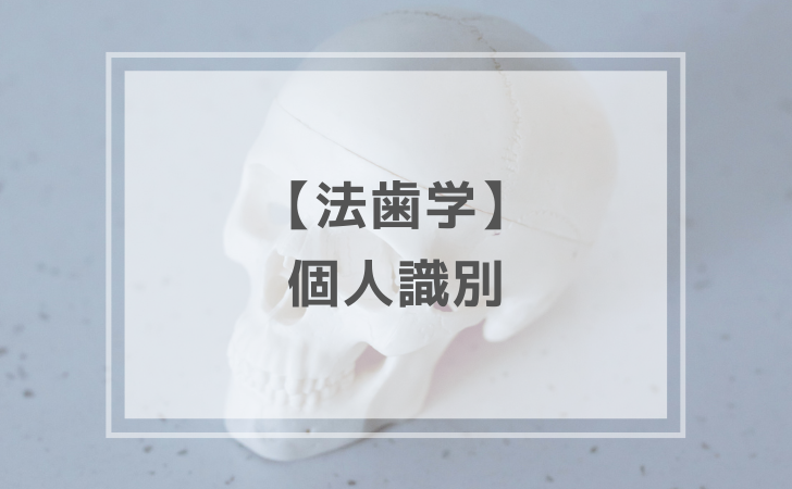 法歯学：個人識別（計9問）【歯科医師国家試験】（2025年11月17日更新